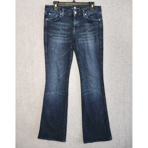 7 For All Mankind Jeans Size 29 Women's A Pocket‎ Flare Bell Bottoms Low Rise